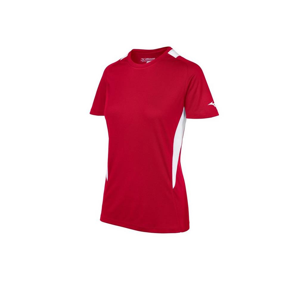 Mizuno Women's Softball Crew Neck Jersey Red/White (350964-SPT)